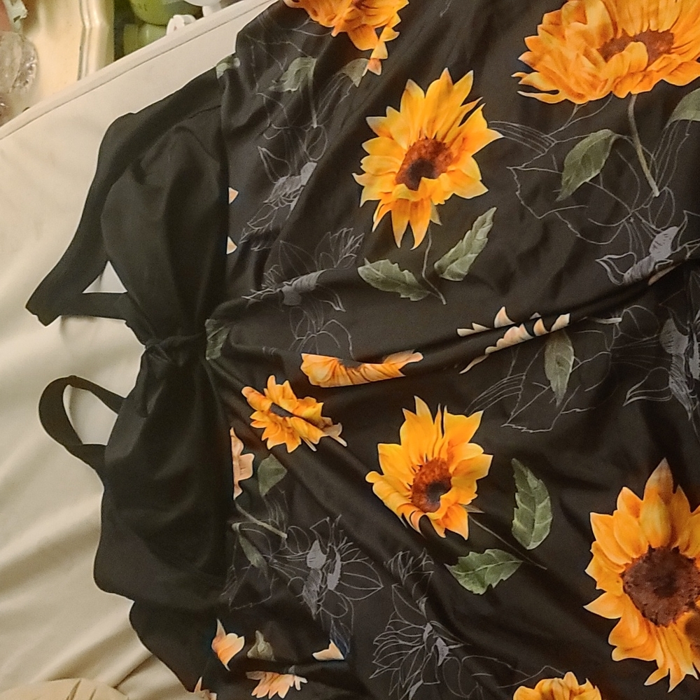 shein 4x sunflower bathing suit top